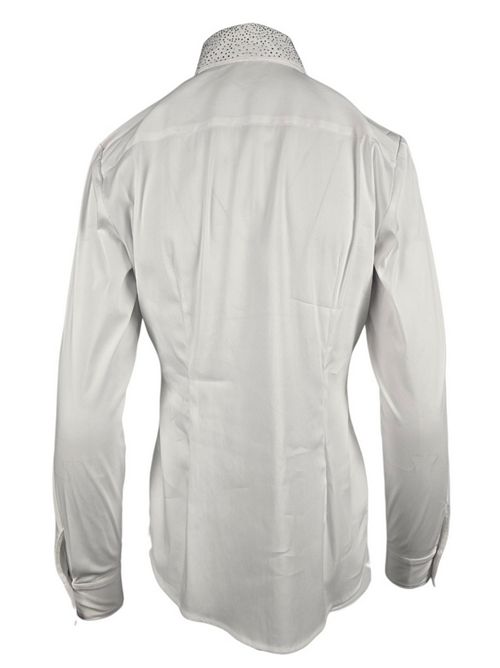 camicia donna con borchie bianco Camicetta Snob | 599P-31411107